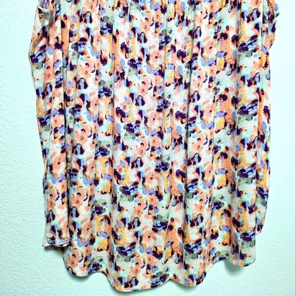 Caffè Marrakesh Feminine Floral Button Down Tank Top Blouse 100% Rayon Size 3X - Picture 11 of 12